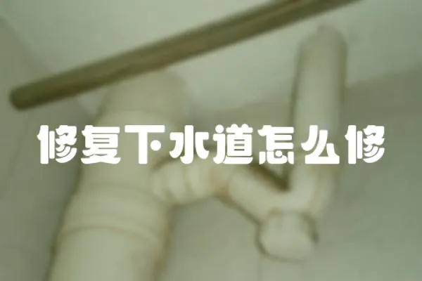 修復(fù)下水道怎么修