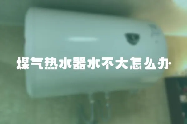 煤氣熱水器水不大怎么辦