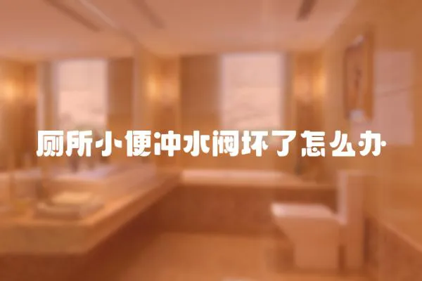 廁所小便沖水閥壞了怎么辦