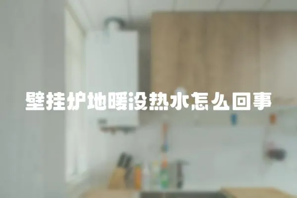 壁掛爐地暖沒熱水怎么回事