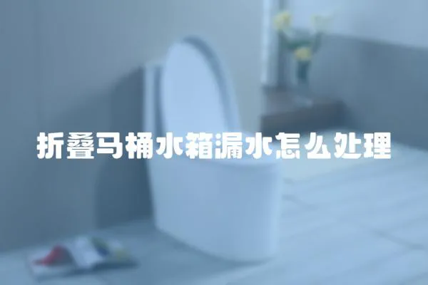 折疊馬桶水箱漏水怎么處理