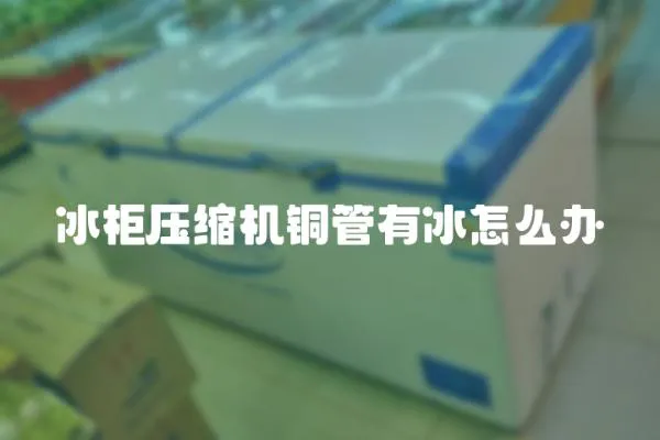 冰柜壓縮機銅管有冰怎么辦