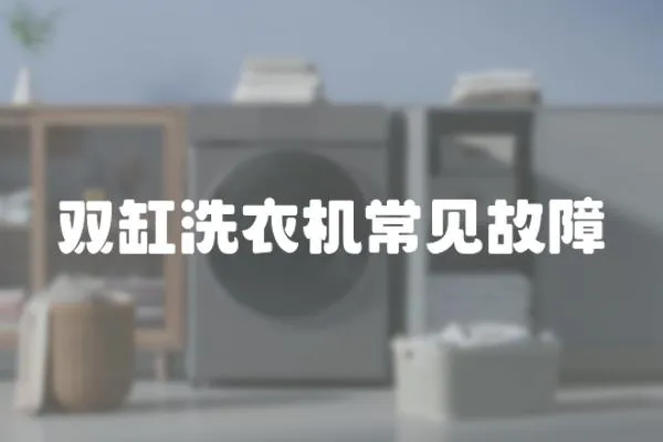 雙缸洗衣機常見故障