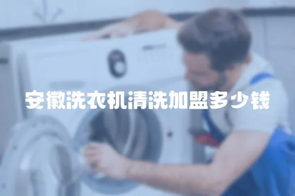 安徽洗衣機清洗加盟多少錢