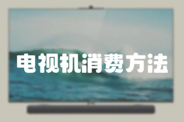 電視機消費方法