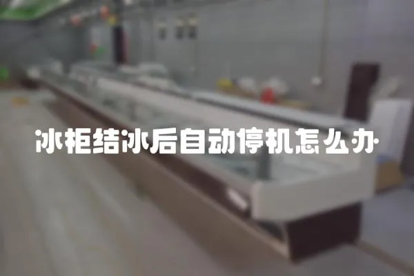冰柜結(jié)冰后自動(dòng)停機(jī)怎么辦