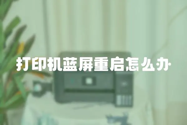 打印機藍屏重啟怎么辦