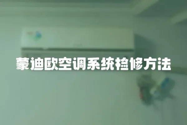 蒙迪歐空調系統檢修方法