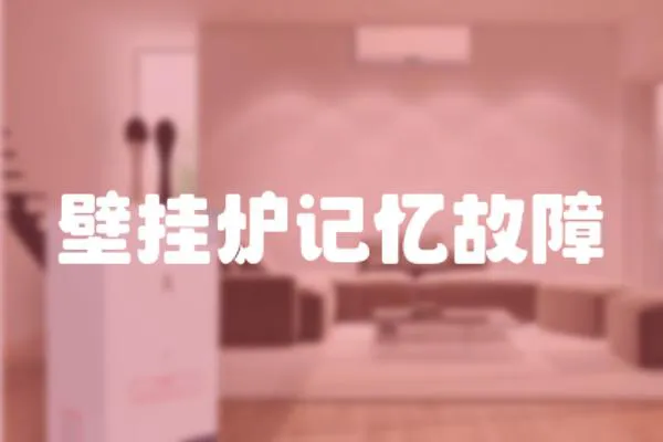壁掛爐記憶故障