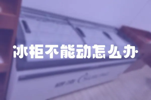 冰柜不能動怎么辦