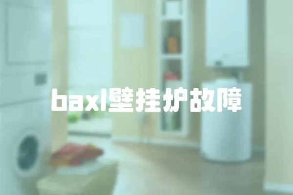 baxl壁掛爐故障