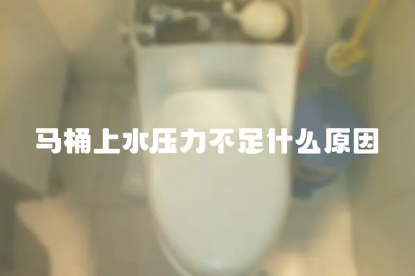 馬桶上水壓力不足什么原因