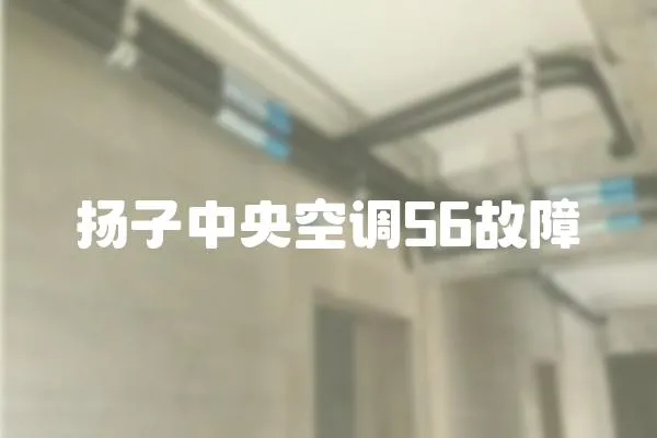 揚(yáng)子中央空調(diào)56故障