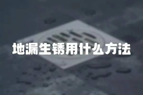 地漏生銹用什么方法