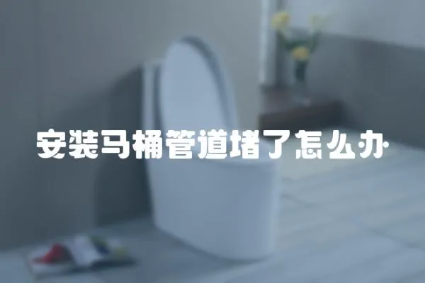 安裝馬桶管道堵了怎么辦