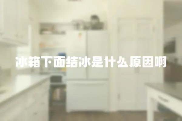 冰箱下面結冰是什么原因啊