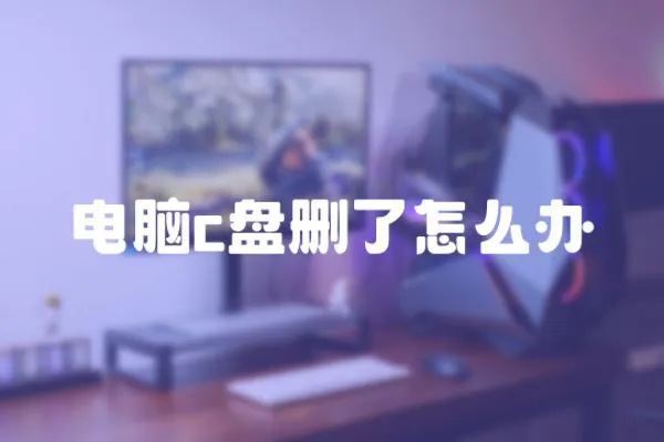 電腦c盤刪了怎么辦