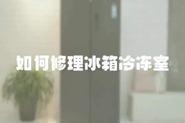 如何修理冰箱冷凍室