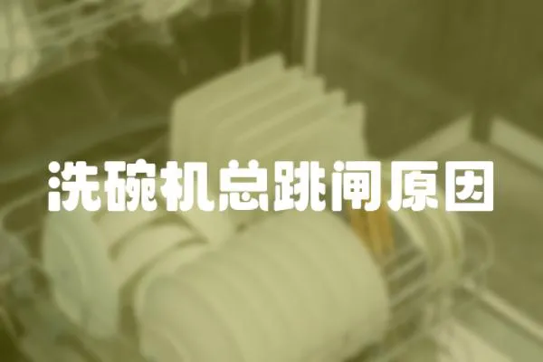 洗碗機總跳閘原因