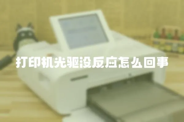 打印機光驅沒反應怎么回事