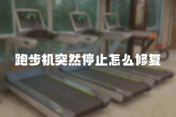 跑步機(jī)突然停止怎么修復(fù)