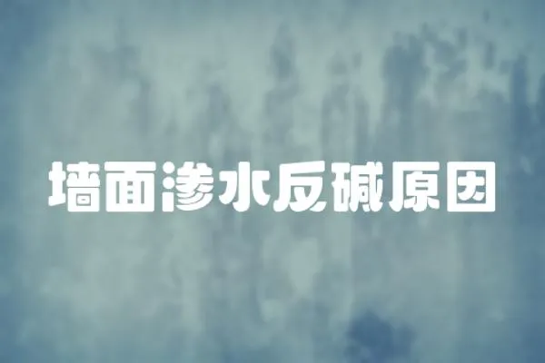 墻面滲水反堿原因