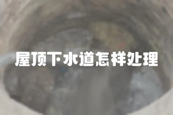屋頂下水道怎樣處理