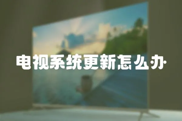 電視系統更新怎么辦