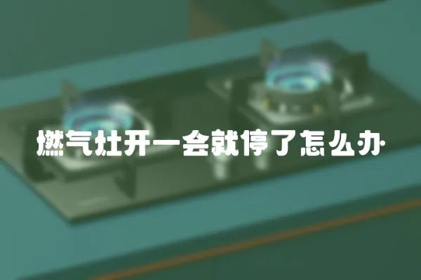 燃?xì)庠铋_(kāi)一會(huì)就停了怎么辦