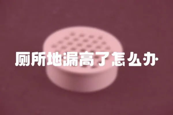 廁所地漏高了怎么辦