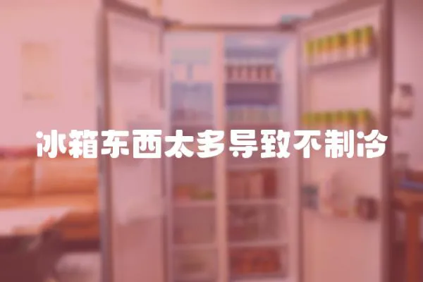 冰箱東西太多導致不制冷