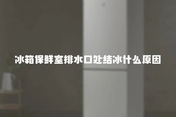 冰箱保鮮室排水口處結(jié)冰什么原因