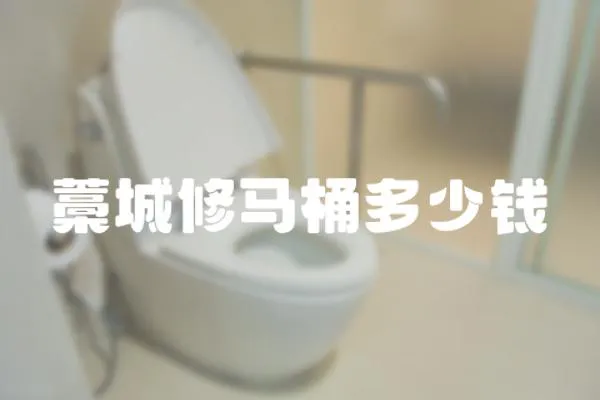 藁城修馬桶多少錢