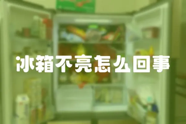 冰箱不亮怎么回事