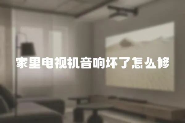 家里電視機音響壞了怎么修