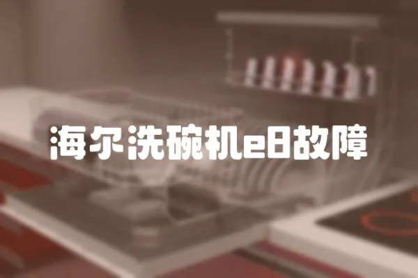 海爾洗碗機e8故障