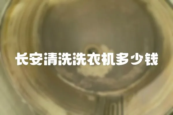 長安清洗洗衣機多少錢