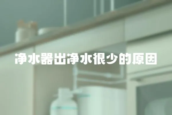 凈水器出凈水很少的原因