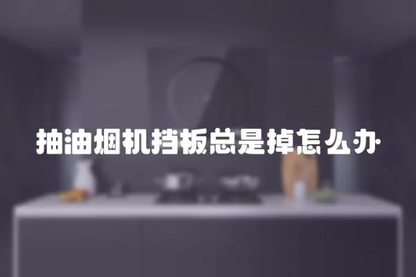 抽油煙機(jī)擋板總是掉怎么辦