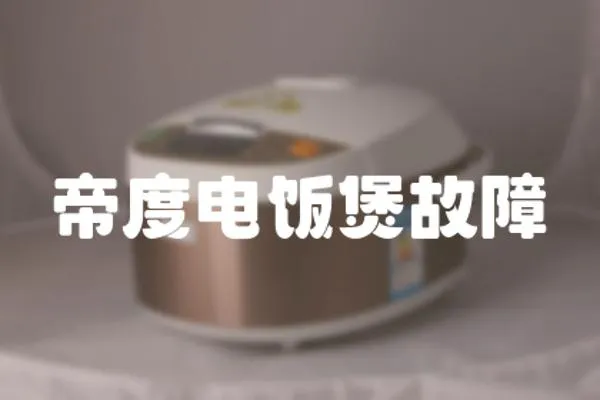 帝度電飯煲故障
