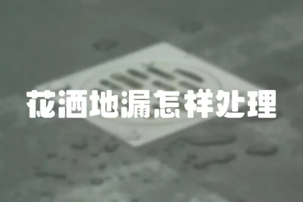 花灑地漏怎樣處理