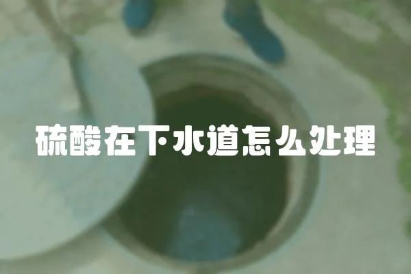 硫酸在下水道怎么處理