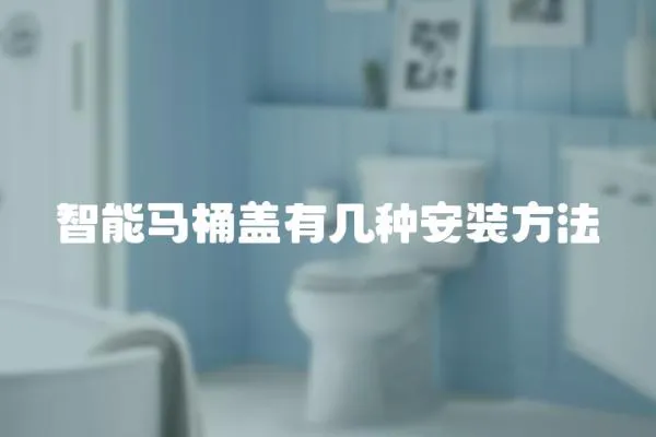 智能馬桶蓋有幾種安裝方法