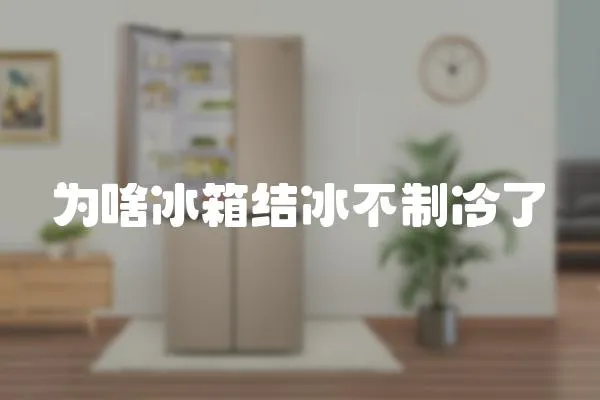為啥冰箱結冰不制冷了