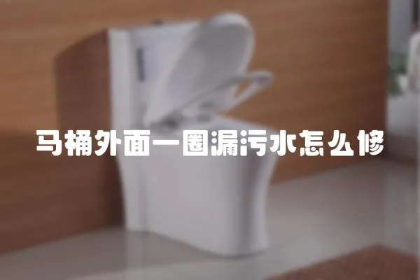 馬桶外面一圈漏污水怎么修