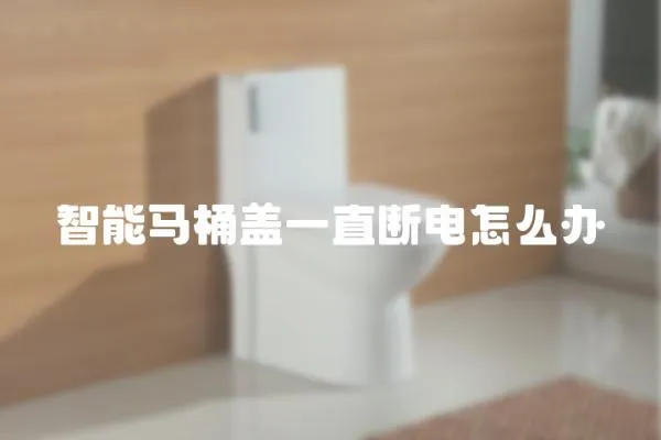 智能馬桶蓋一直斷電怎么辦