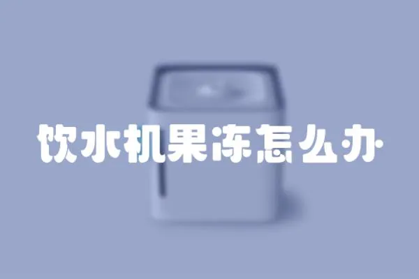 飲水機(jī)果凍怎么辦