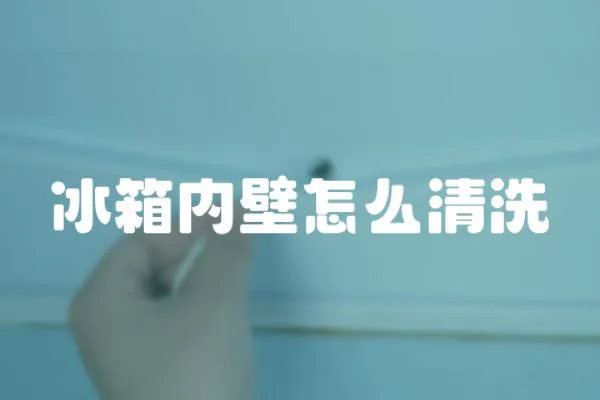 冰箱內壁怎么清洗