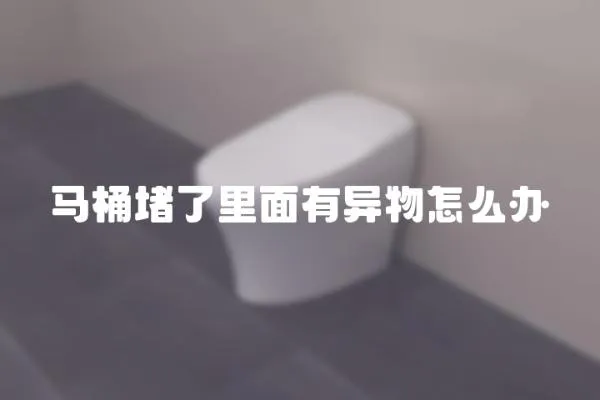 馬桶堵了里面有異物怎么辦