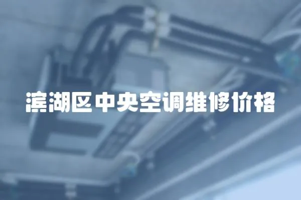 濱湖區中央空調維修價格